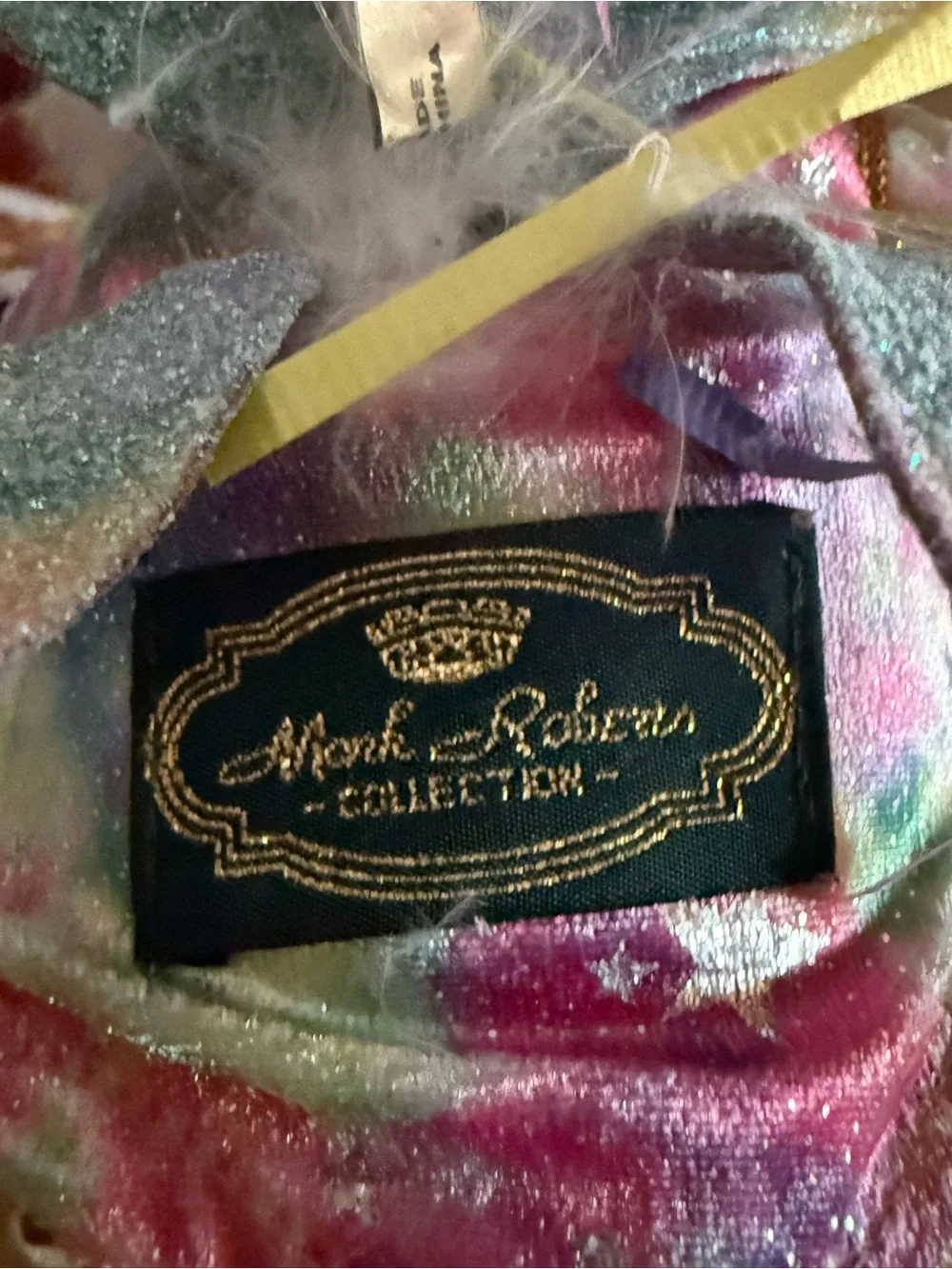 Mark Roberts Iridescent Multicolor Plush with Gold Label